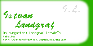 istvan landgraf business card